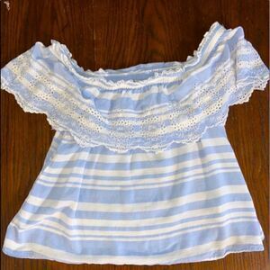 American eagle semi off the shoulder blouse